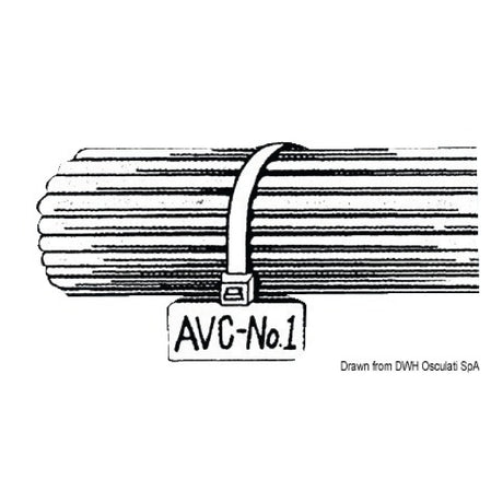 Osculati Nylon-Kabelbinder mit Platte 18.038.01