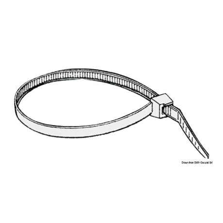 Osculati Kabelbinder aus schwarzem Nylon 18.051.00