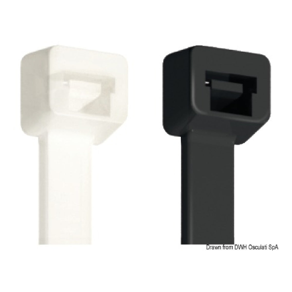 Brida de nailon negra Osculati 18.051.00