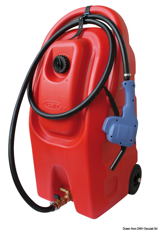 Osculati 59 lt wheeled petrol can, UN 18.404.05 approved