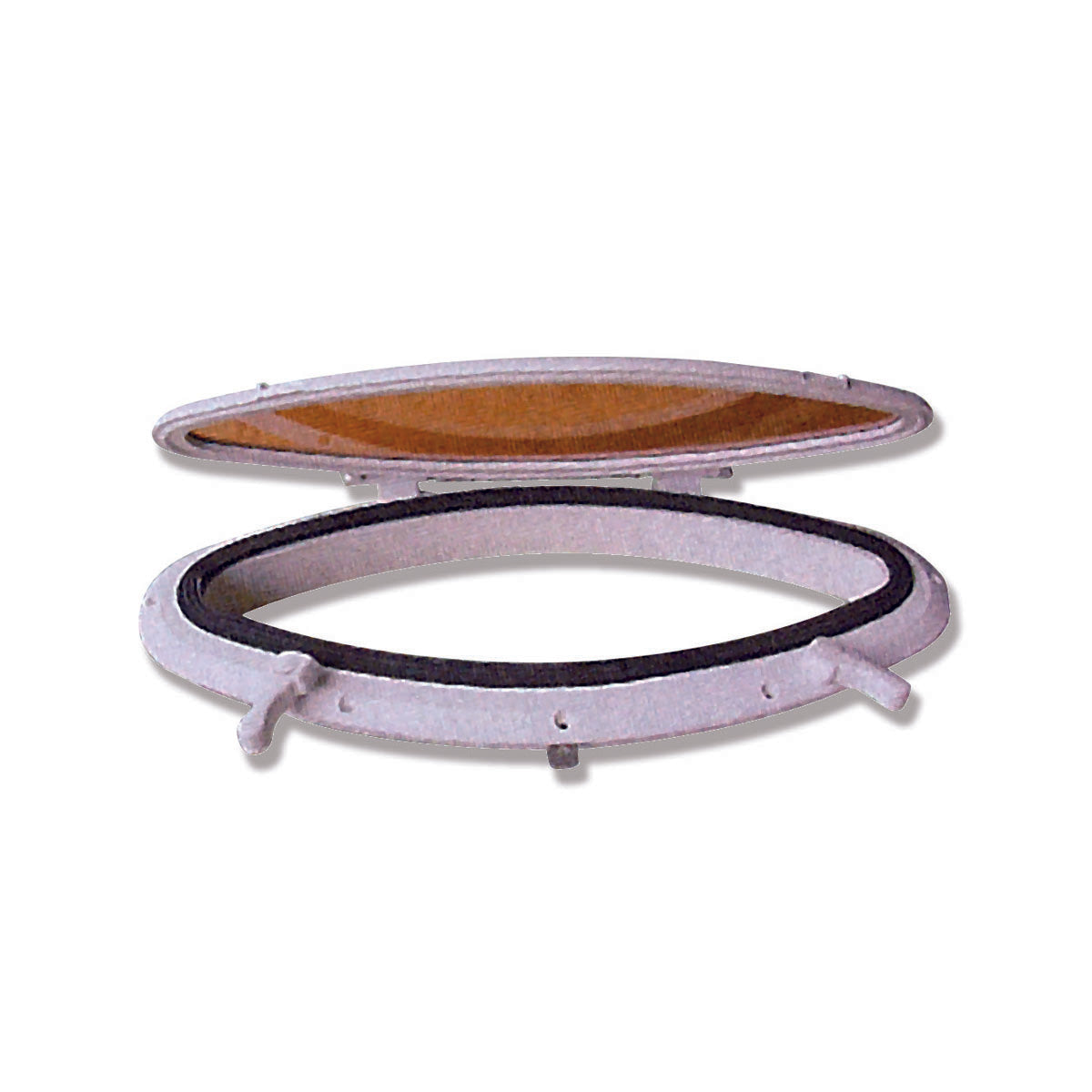 Trem oval porthole without counterflange internal dimensions 390x130 mm