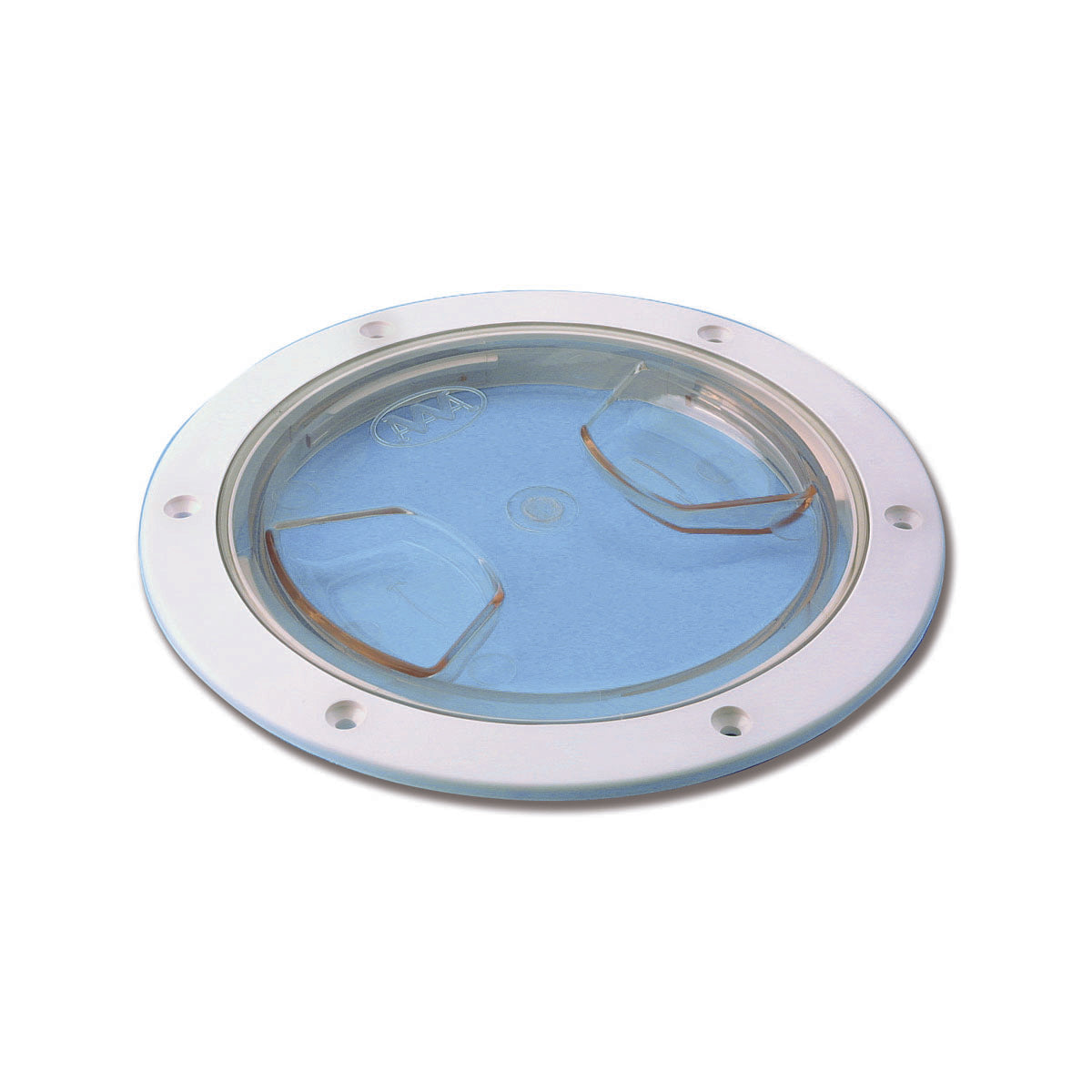 OCTOPUSSY LINE Tapón de inspección transparente con anilla blanca diámetro 205 mm