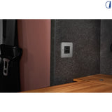 Di-Tec Presa USB-A e USB-C a giorno 12/24V cornice inox 40x40 mm