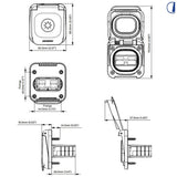 Di-Tec Collegamento solare Anderson SB50 50A 600V CC rosso Serie Ventura