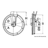 Osculati Chiarovisore 12 V luce netta 300 mm 19.152.60