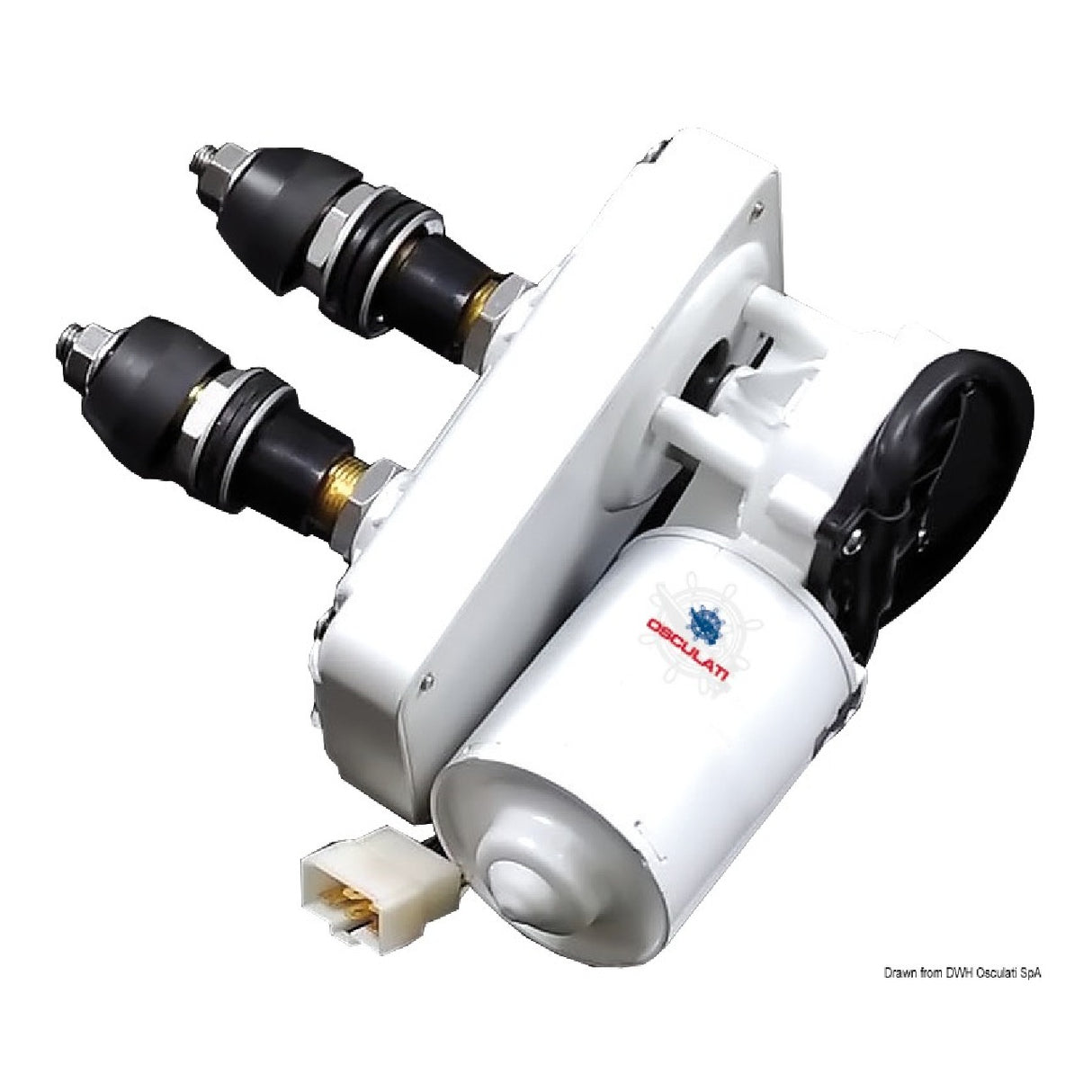 Motor serie Osculati 50 W para brazos de máx. 800 mm y cepillos de máx. 700 mm 19.184.01