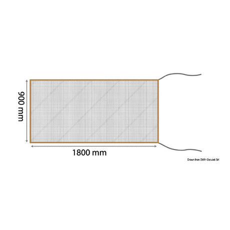 Wasserlinienförmiges Moskitonetz für den Eingang