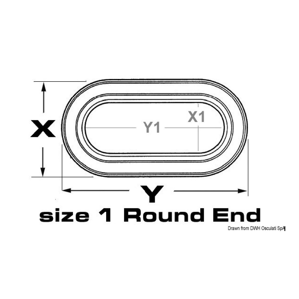 Lewmar Edelstahl-Bullauge 1RE