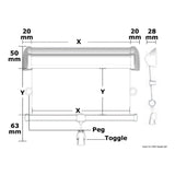 OceanAir DOMETIC Skyshade Hatchshade 750 Rollo für Luken und Fenster