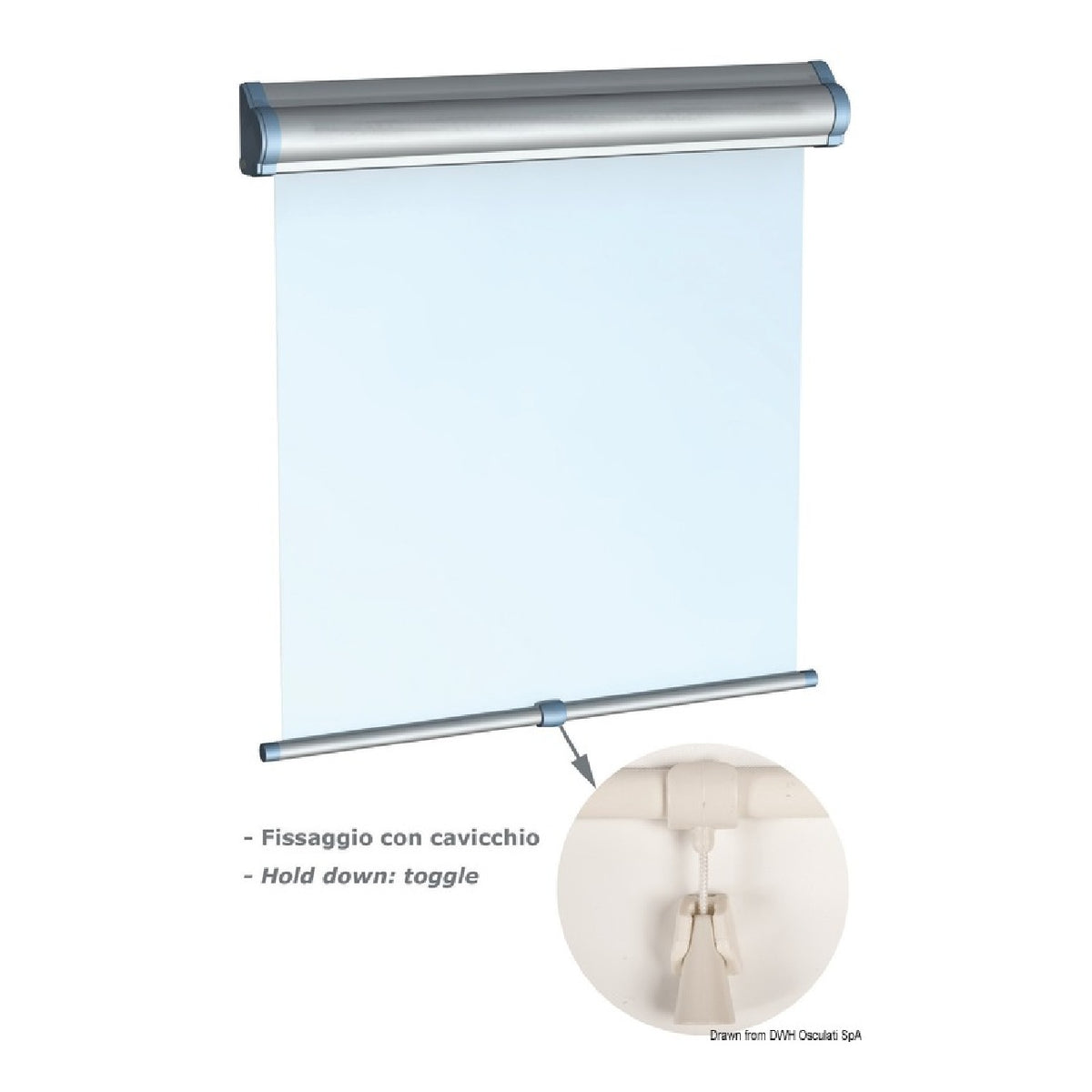Oceanair DOMETIC Skyshade Hatchshade 750 roller blind for hatches and windows