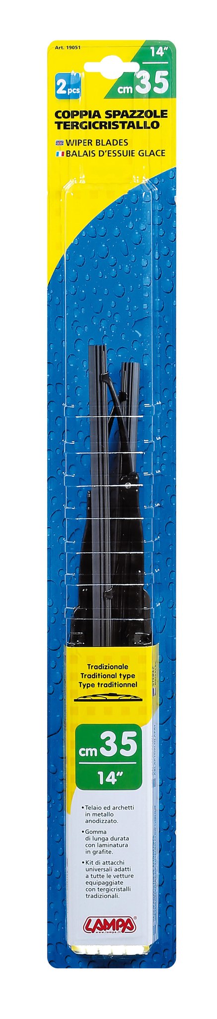 Lampa Standard, spazzole tergicristallo - 35 cm (14") - 2 pz 19051