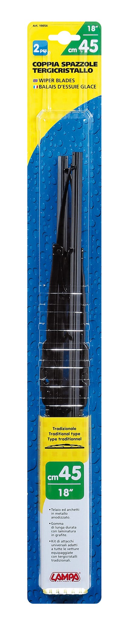 Lampa Standard, spazzole tergicristallo - 45 cm (18") - 2 pz 19054