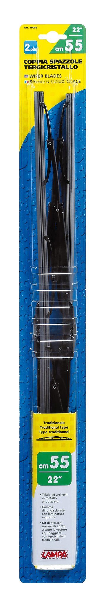 Lampa Standard, spazzole tergicristallo - 55 cm (22") - 2 pz 19058