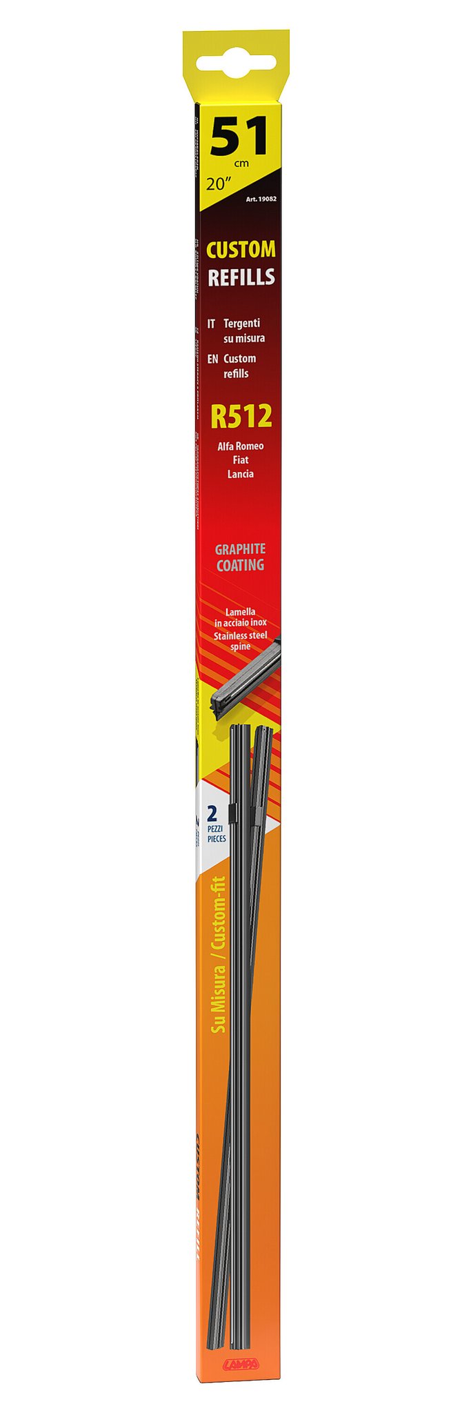 Lampa Refill tergi su misura - R512 - 51 cm - anteriore - 2 pz 19082