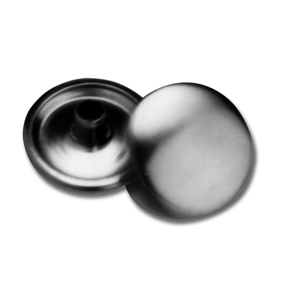 Trem Bottone in acciaio inox modello borchia esterna diametro 14 mm con femmina