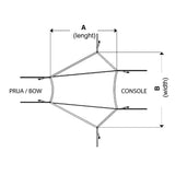 Covy Tendalino di estensione anteriore per T-TOP taglia S
