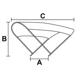 Covy Tendalini a 4 archi bianchi 240-255 cm 150 cm