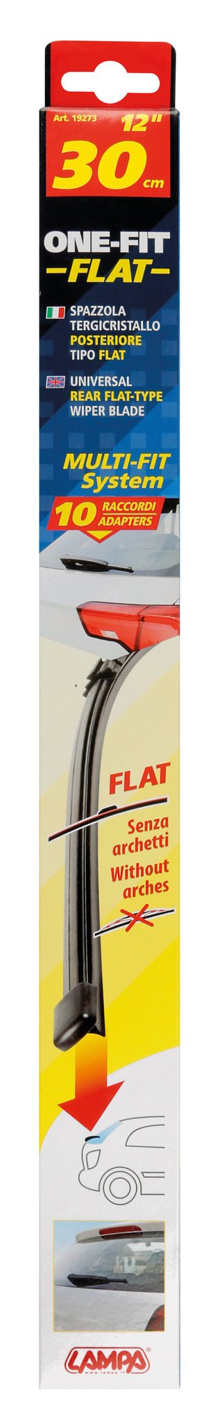 One Fit Flat, spazzola tergicristallo posteriore tipo flat 31 cm (12") 1 pz 19273