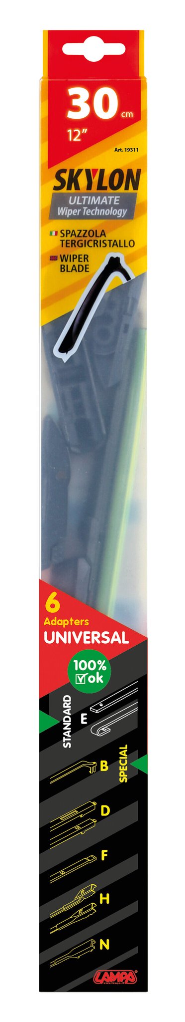 Lampa Skylon, spazzola tergicristallo - 30 cm (12") - 1 pz 19311