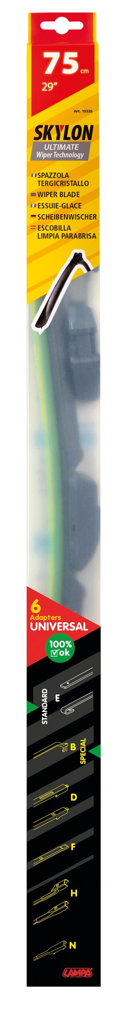 Lampa Skylon, spazzola tergicristallo - 75 cm (29") - 1 pz 19326