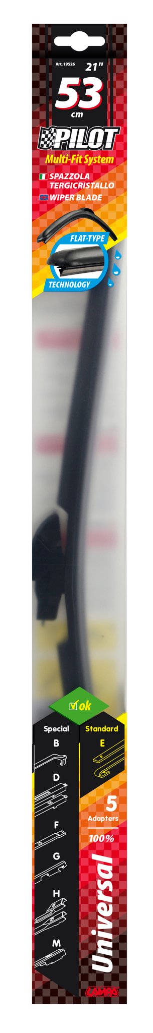 Pilot, spazzola tergicristallo - 53 cm (21") - 1 pz