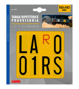 Lampa Targa provvisoria rimorchi agricoli macchine operatrici trainate 165x165mm 19899