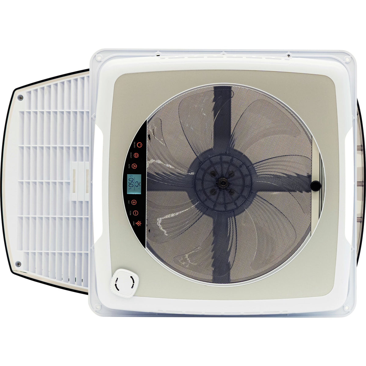 Di-Tec Plusfan oblò ventilato da tetto cupola trasparente 400x400 mm