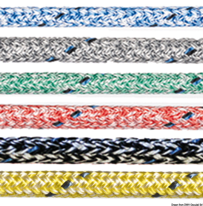 Marlow Doublebraid Marble Colour Nero Treccia Poliest. 10 mm - 200 metri