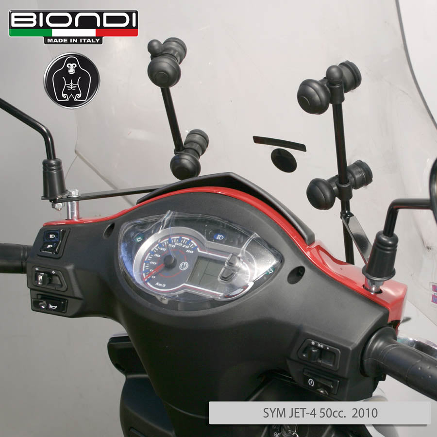 Biondi Kit Attacchi Parabrezza per SYM Jet-4 50 e Symphony SR 50/125/150