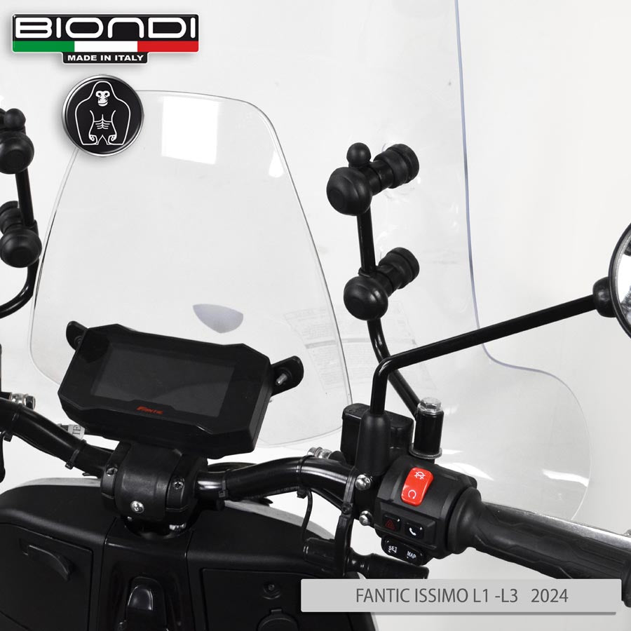 Biondi Kit Attacchi Parabrezza Mod. Club, Pro, Little Club - Fantic Issimo City (2024)