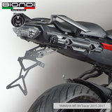 Biondi Portatarga Moto Regolabile Acciaio Nero Yamaha MT-09 Tracer 2015-2018