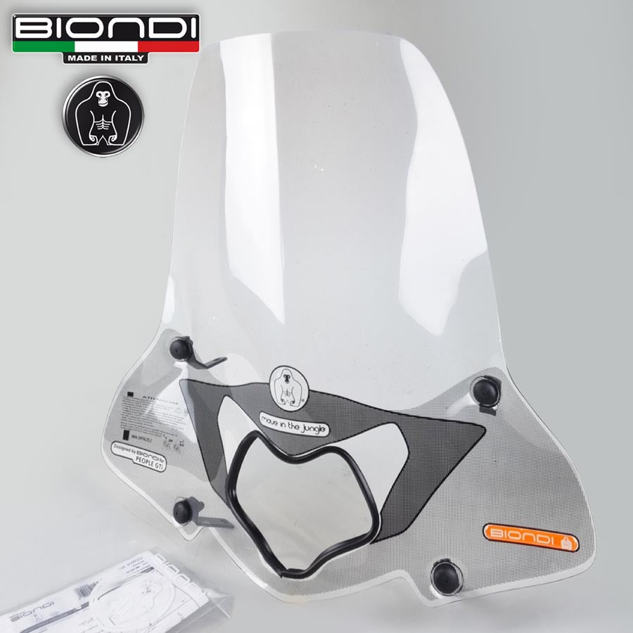 Biondi Parabrezza con Kit di Montaggio KYMCO People Gti 125/300 cc 2010