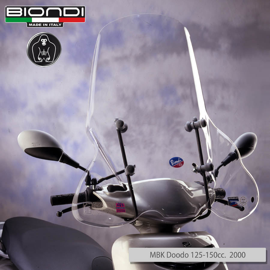 Biondi Parabrezza Club M.B.K. Doodo 125/150 cc 2000 con Attacchi
