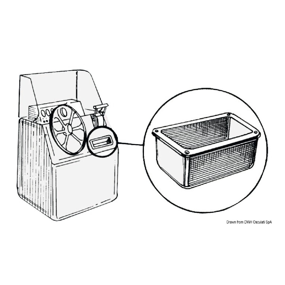 Osculati Vano portaoggetti da plancia o cruscotto 20.026.00