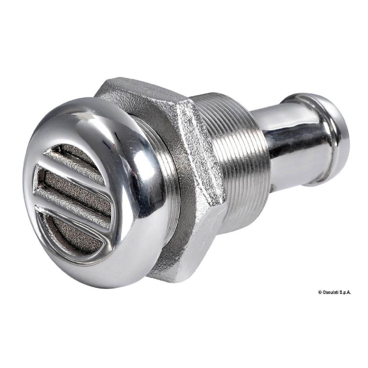 Osculati Kraftstoffentlüftung aus hochglanzpoliertem Edelstahl AISI 316 mit Anti-Flut-System 20.268.00