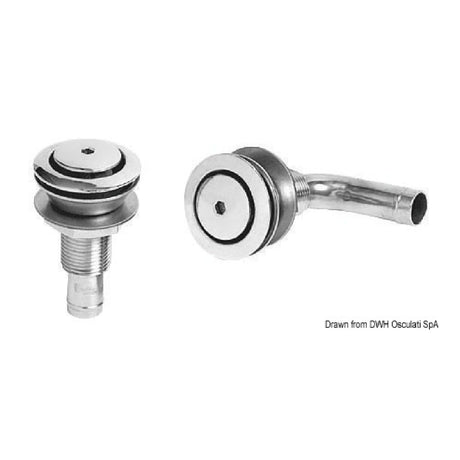 Osculati Kraftstoffentlüftung aus gegossenem und hochglanzpoliertem Edelstahl AISI 316, 45 mm, 20.272.01