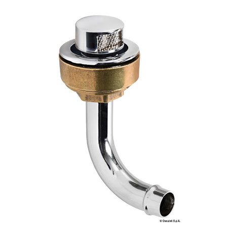 Osculati Flush chromed brass fuel vent 90 20.285.01