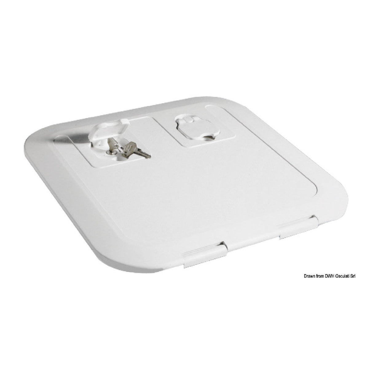 Trampilla de inspección Osculati FLUSH CE 600 x 350 mm 20.292.00