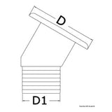 Osculati Chromed brass deck filler 30 20.665.02