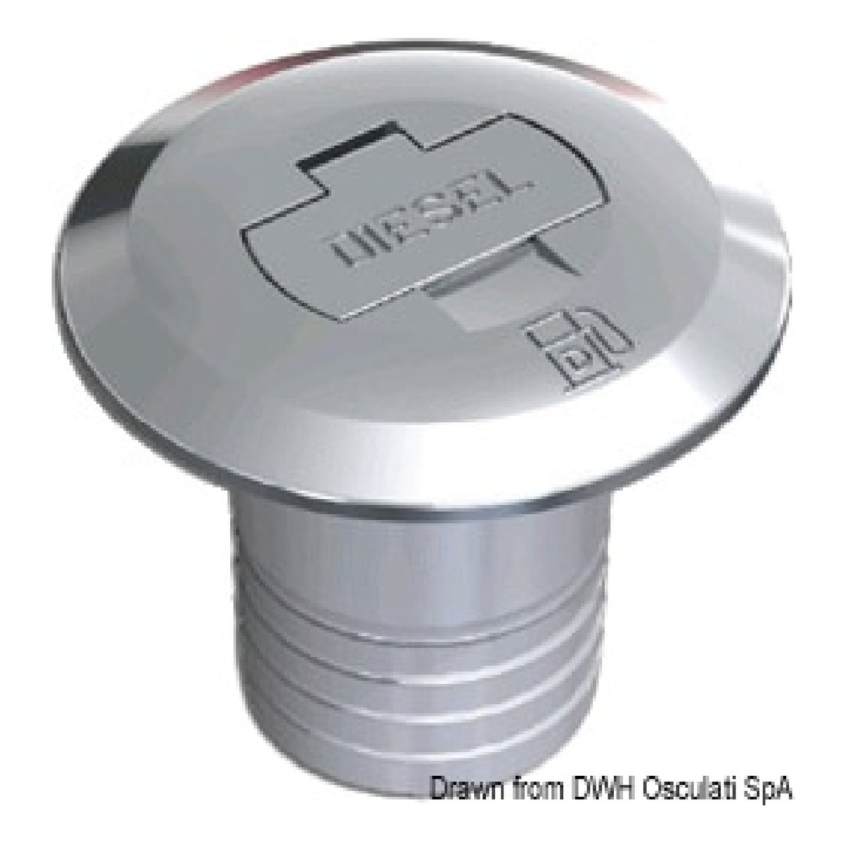 Osculati Chromed brass cap with key 20.668.01