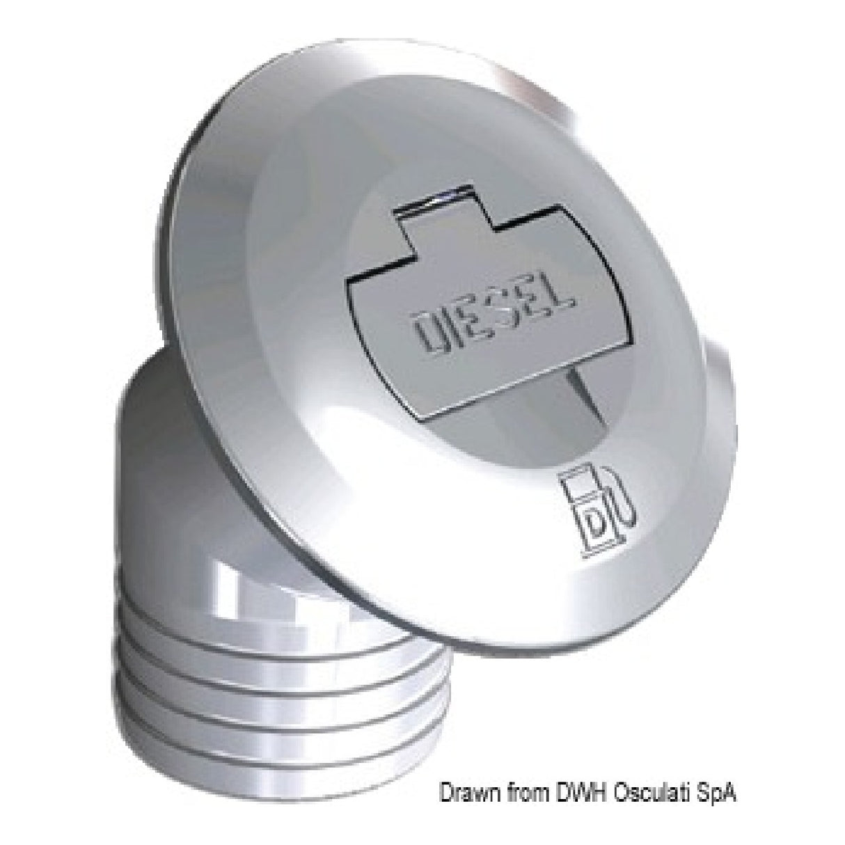 Osculati Chromed brass cap with key 20.668.01