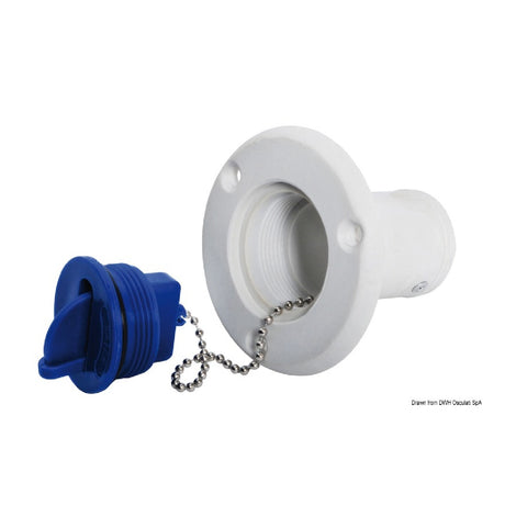 Osculati Tappo carburante a norme CE in Nylon/Fiberglass di colore bianco 20.669.02