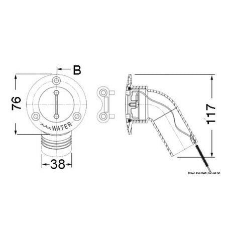 Osculati Tappo imbarco a filo 20.867.01