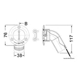 Osculati Tappo imbarco a filo 20.867.01