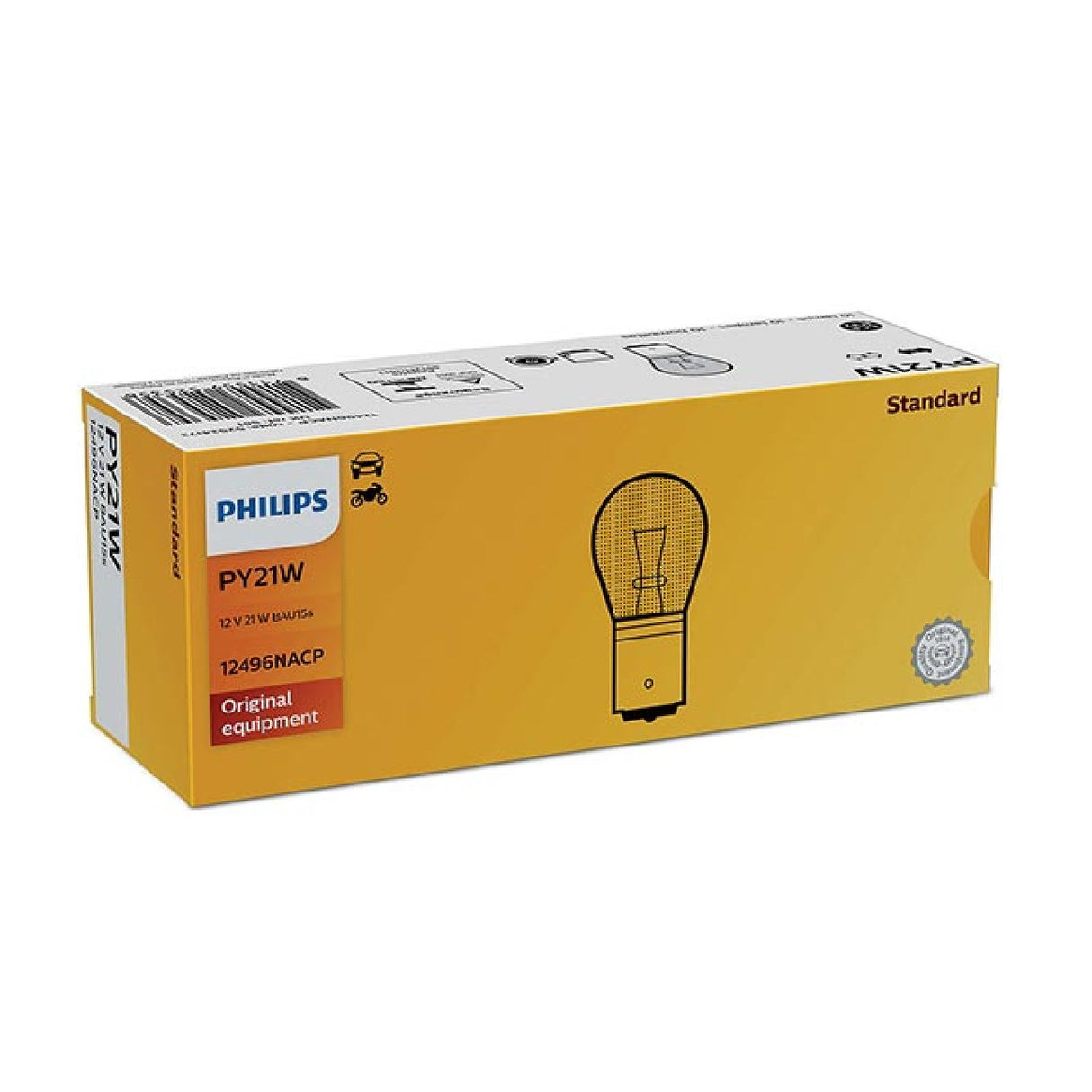 Philips Lampadina di ricambio PY21W ARANCIO - 12V 21W BAU5s