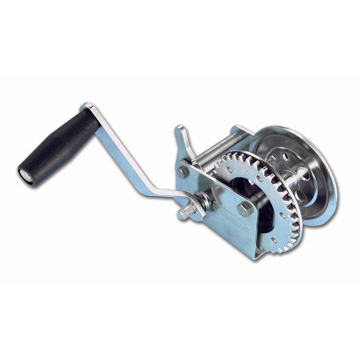 Trem winch for hoisting boats