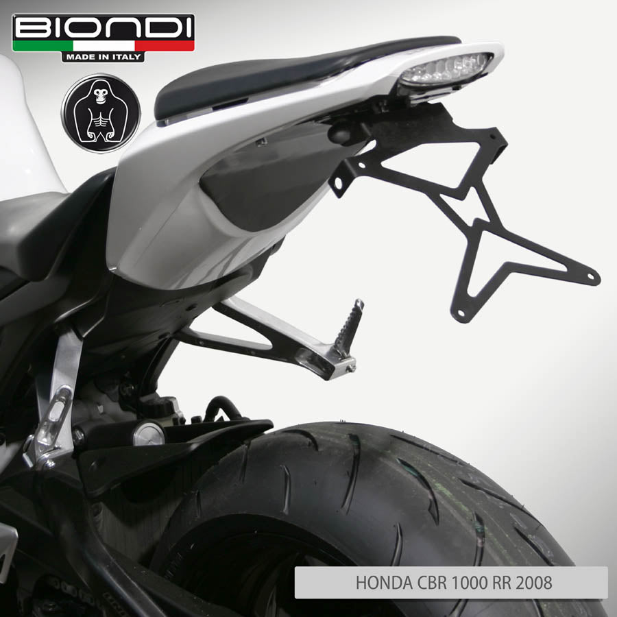 Biondi Portatarga Regolabile Acciaio Nero Honda CBR1000RR FireBlade 2008-2010