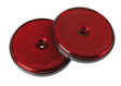 Lampa Catarifrangenti rotondi -  65 mm - Rosso 20525