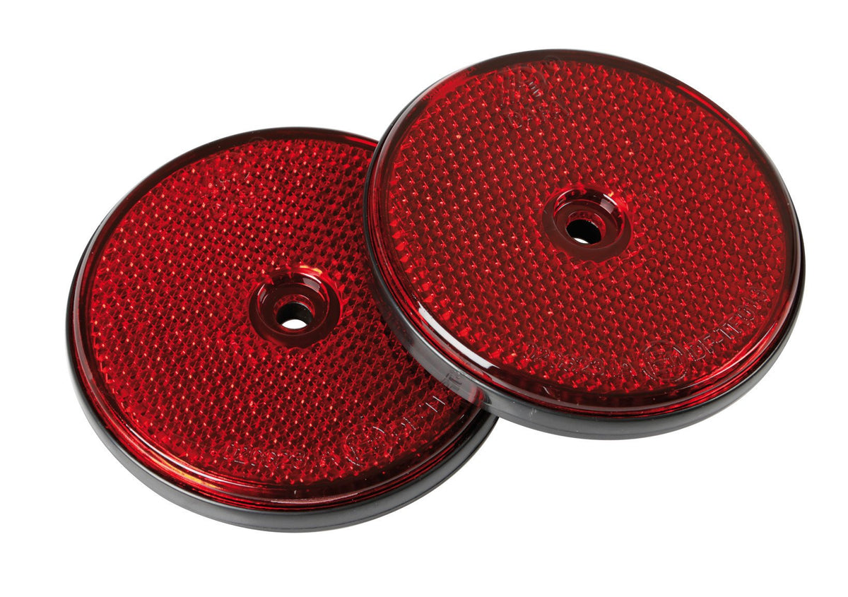 Lampa Catarifrangenti rotondi -  65 mm - Rosso 20525