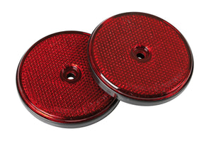 Lampa Catarifrangenti rotondi -  65 mm - Rosso 20525